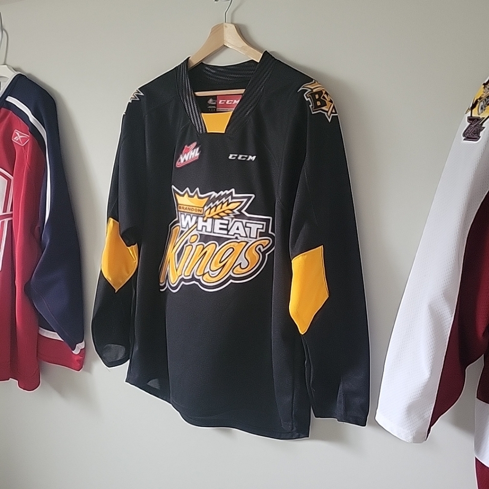 Brandon Wheat Kings Hockey Jersey WHL Black